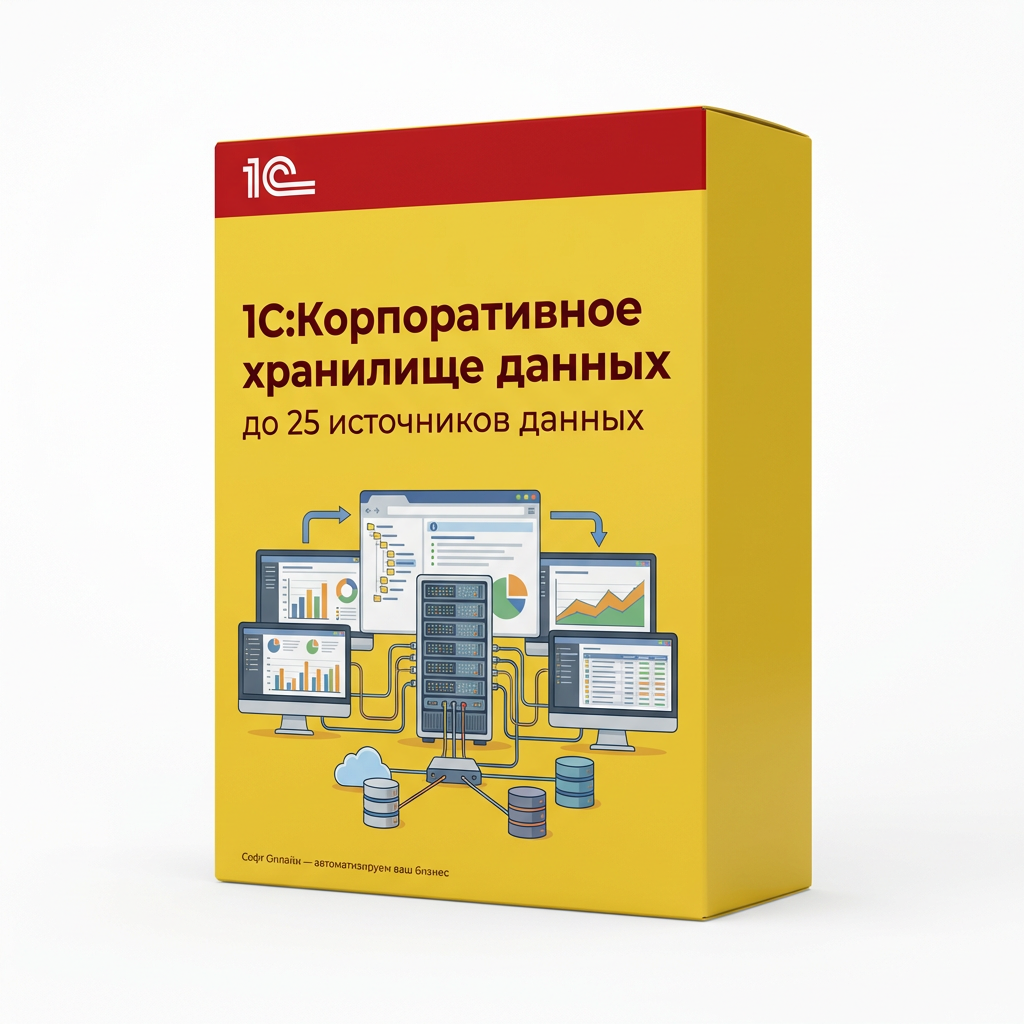 1С:Корпоративное хранилище данных до 25 источников данных